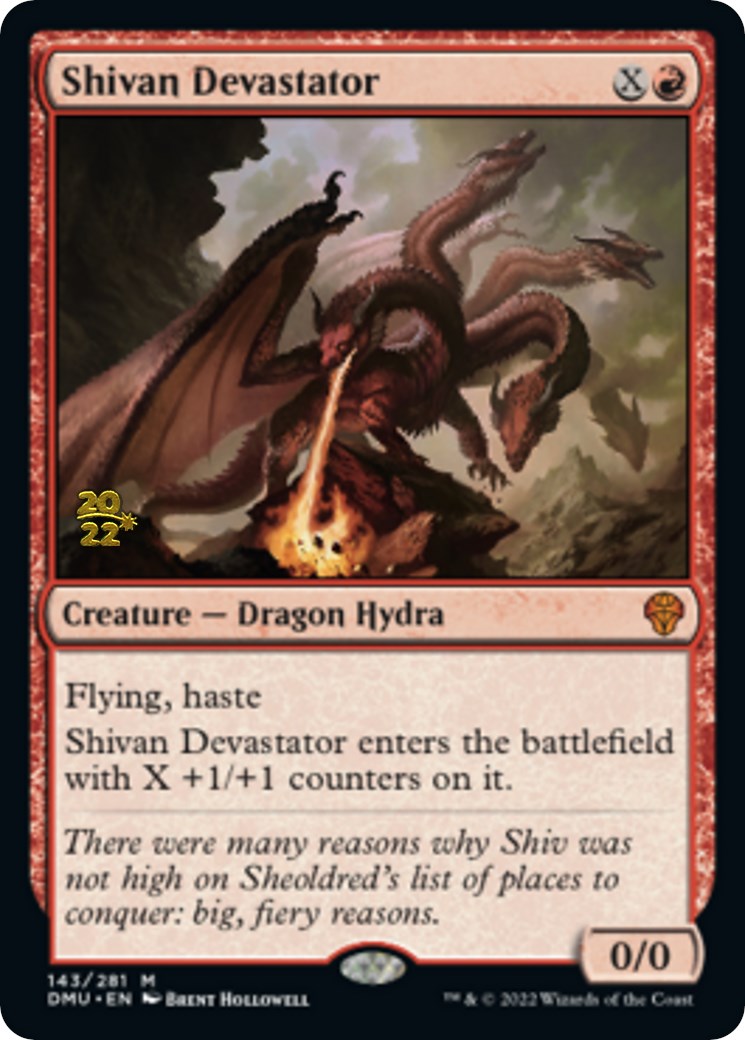 Shivan Devastator [Dominaria United Prerelease Promos] | Odin's Place