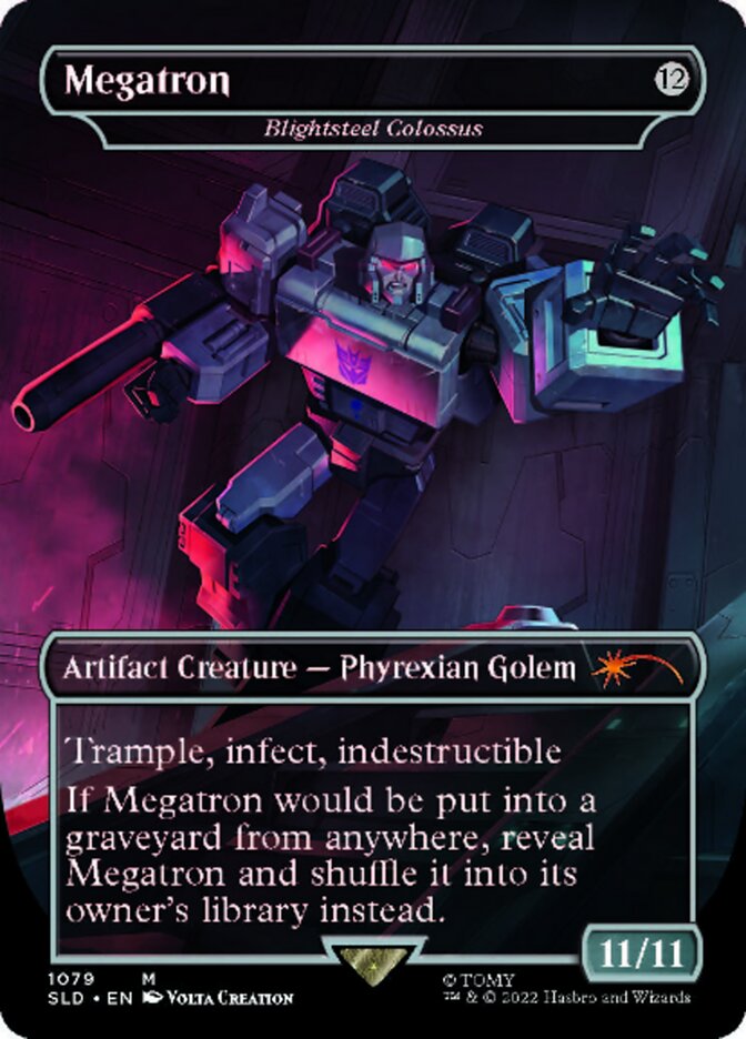 Blightsteel Colossus - Megatron (Borderless) [Secret Lair Drop Series] | Odin's Place
