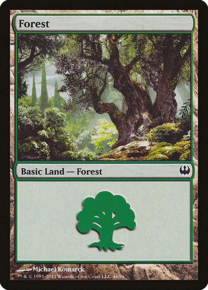Forest (46) [Duel Decks: Knights vs. Dragons] | Odin's Place