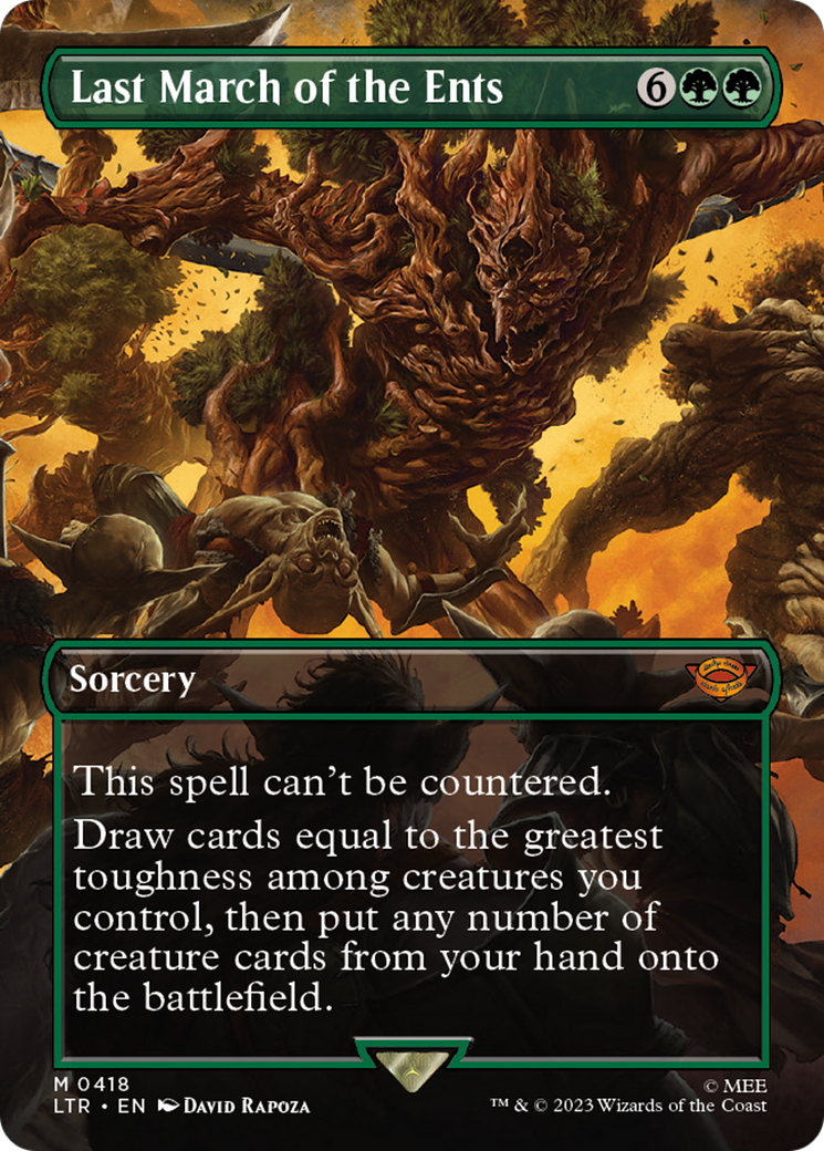 Last March of the Ents (Borderless Alternate Art) [The Lord of the Rings: Tales of Middle-Earth] | Odin's Place
