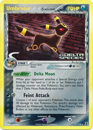 Umbreon (17/113) (Delta Species) (Stamped) [EX: Delta Species] | Odin's Place