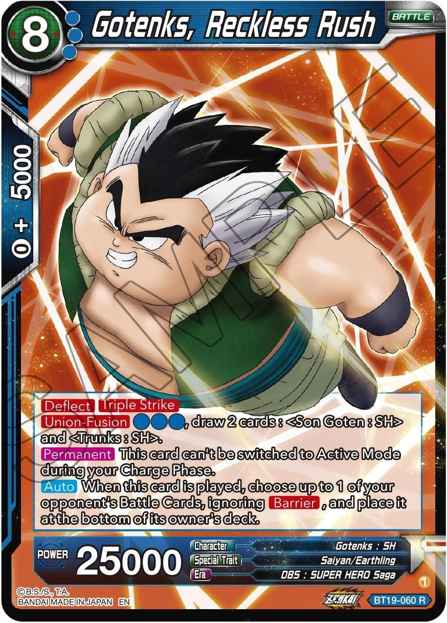 Gotenks, Reckless Rush (BT19-060) [Fighter's Ambition] | Odin's Place