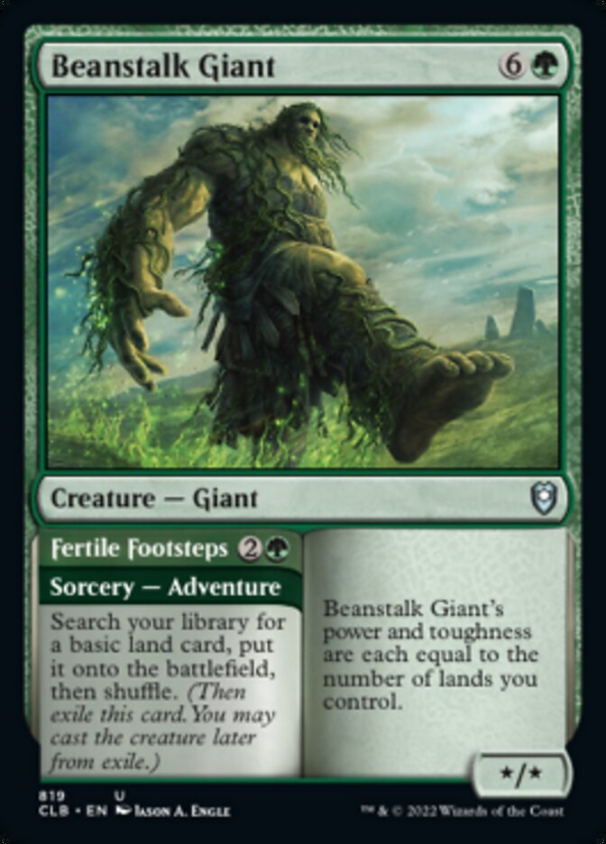 Beanstalk Giant // Fertile Footsteps [Commander Legends: Battle for Baldur's Gate] | Odin's Place