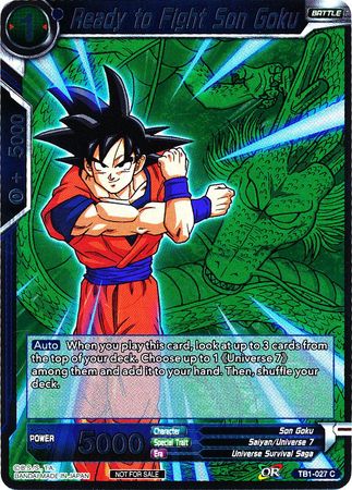 Ready to Fight Son Goku (Event Pack 2 - 2018) (TB1-027) [Promotion Cards] | Odin's Place