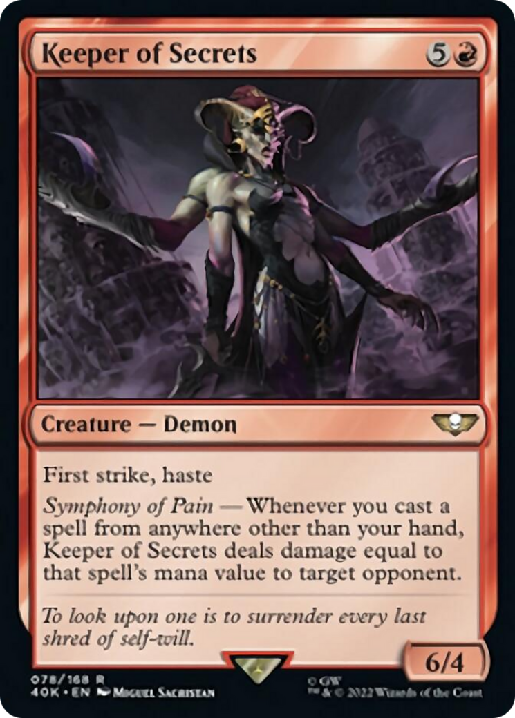 Keeper of Secrets (Surge Foil) [Warhammer 40,000] | Odin's Place