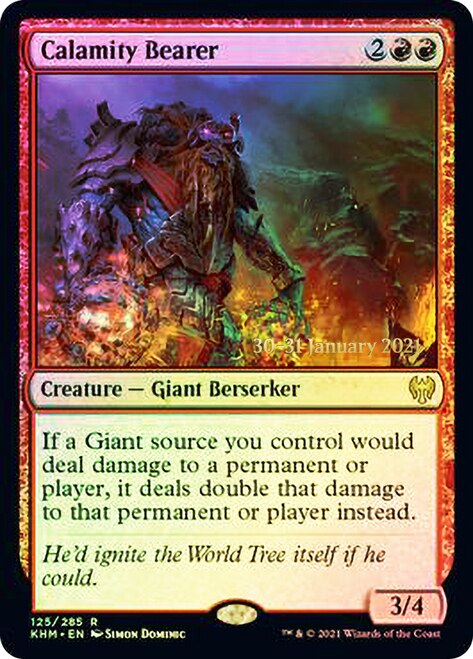 Calamity Bearer [Kaldheim Prerelease Promos] | Odin's Place