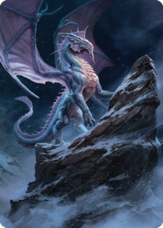 Ancient Silver Dragon Art Card (06) [Commander Legends: Battle for Baldur's Gate Art Series] | Odin's Place
