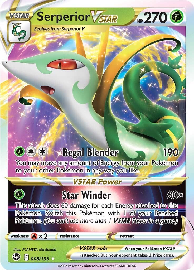 Serperior VSTAR (008/195) [Sword & Shield: Silver Tempest] | Odin's Place