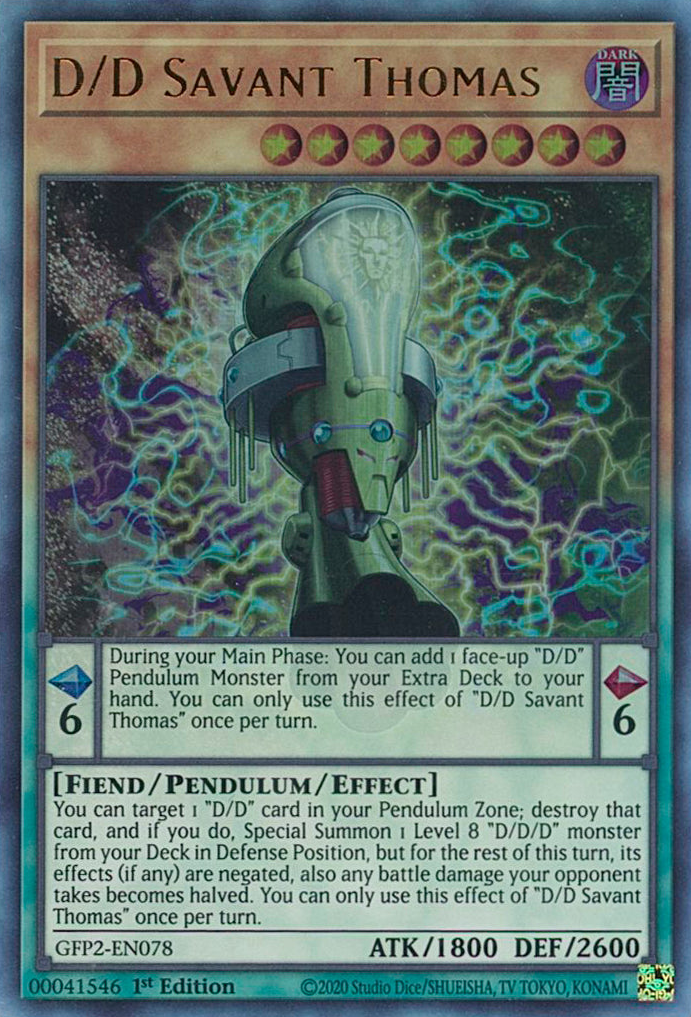 D/D Savant Thomas [GFP2-EN078] Ultra Rare | Odin's Place