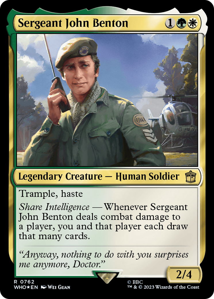 Sergeant John Benton (Surge Foil) [Doctor Who] | Odin's Place
