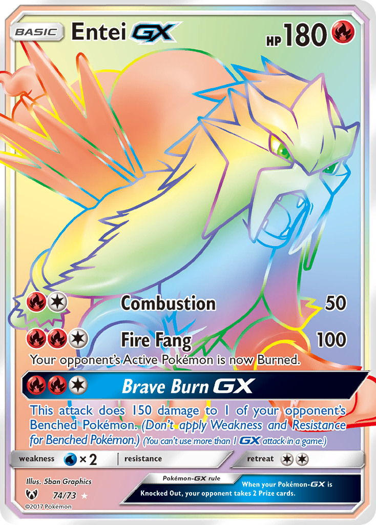 Entei GX (74/73) [Sun & Moon: Shining Legends] | Odin's Place