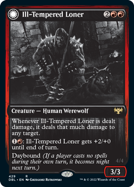 Ill-Tempered Loner // Howlpack Avenger [Innistrad: Double Feature] | Odin's Place