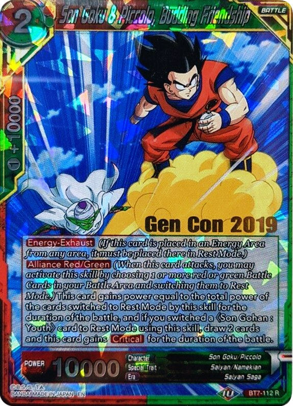 Son Goku & Piccolo, Budding Friendship (Gen Con 2019) (BT7-112_PR) [Promotion Cards] | Odin's Place
