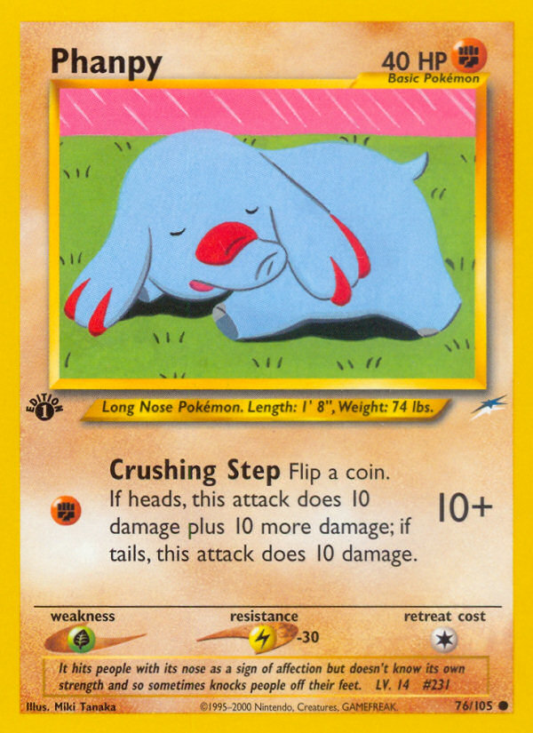 Phanpy (76/105) [Neo Destiny 1st Edition] | Odin's Place