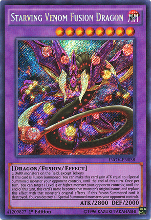 Starving Venom Fusion Dragon [INOV-EN038] Secret Rare | Odin's Place