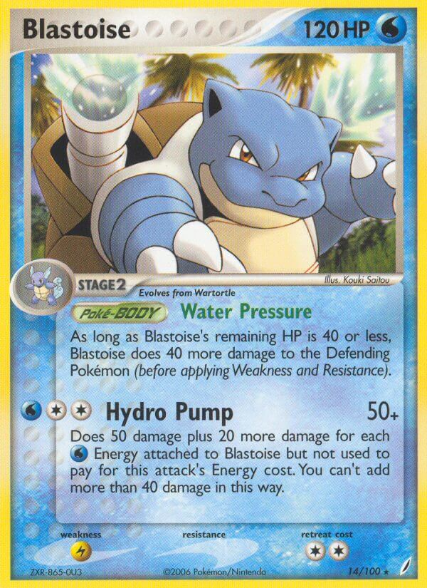 Blastoise (14/100) (Theme Deck Exclusive) [EX: Crystal Guardians] | Odin's Place