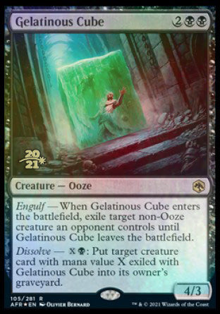 Gelatinous Cube [Dungeons & Dragons: Adventures in the Forgotten Realms Prerelease Promos] | Odin's Place