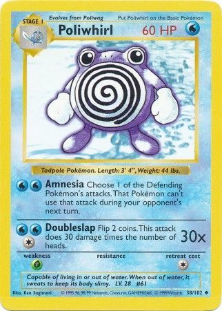 Poliwhirl (38/102) [Base Set Shadowless Unlimited] | Odin's Place