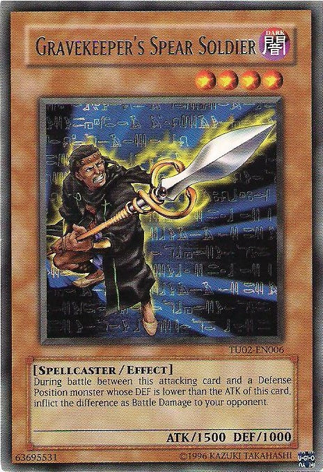 Gravekeeper's Spear Soldier [TU02-EN006] Rare | Odin's Place