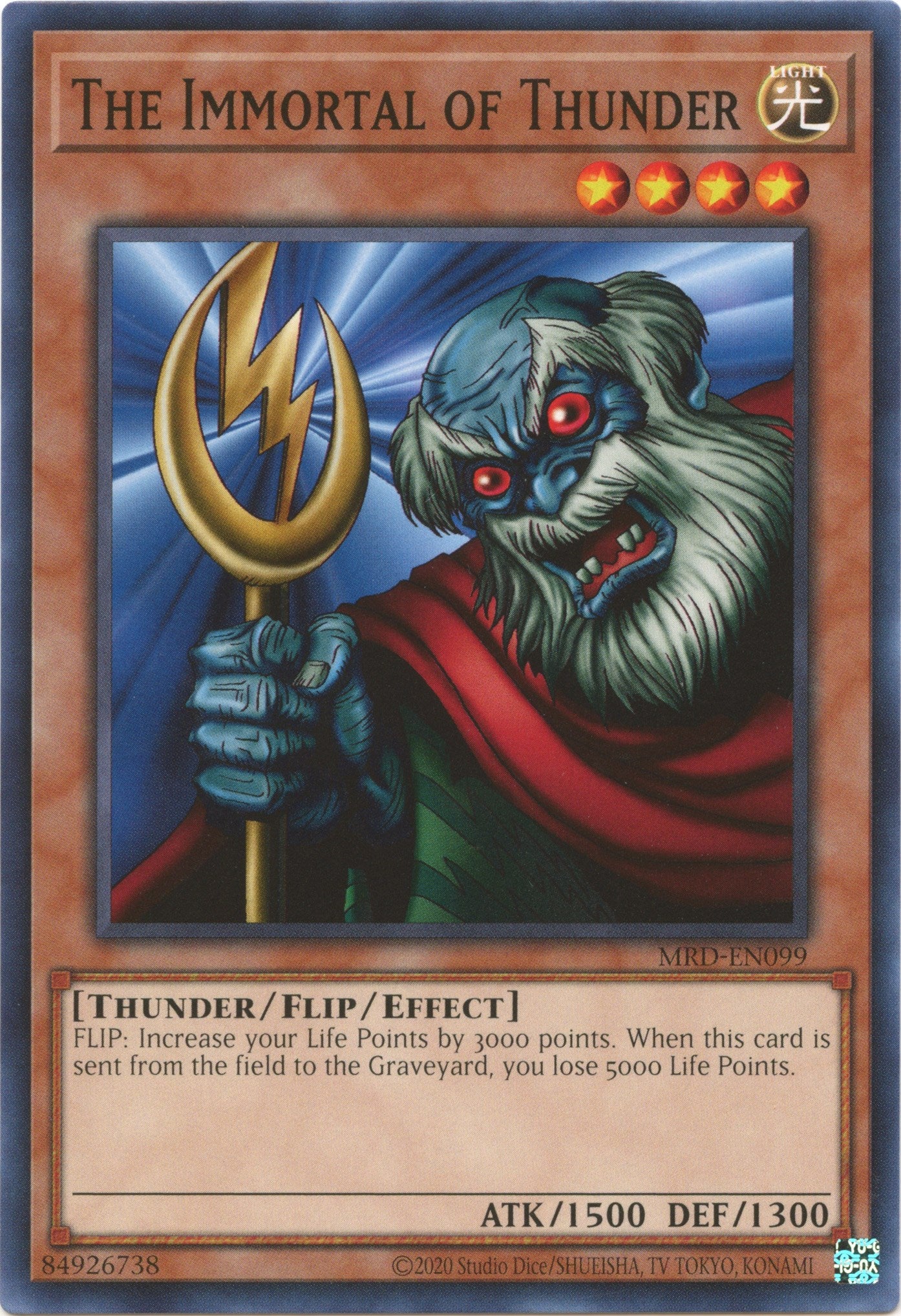 The Immortal of Thunder (25th Anniversary) [MRD-EN099] Common | Odin's Place