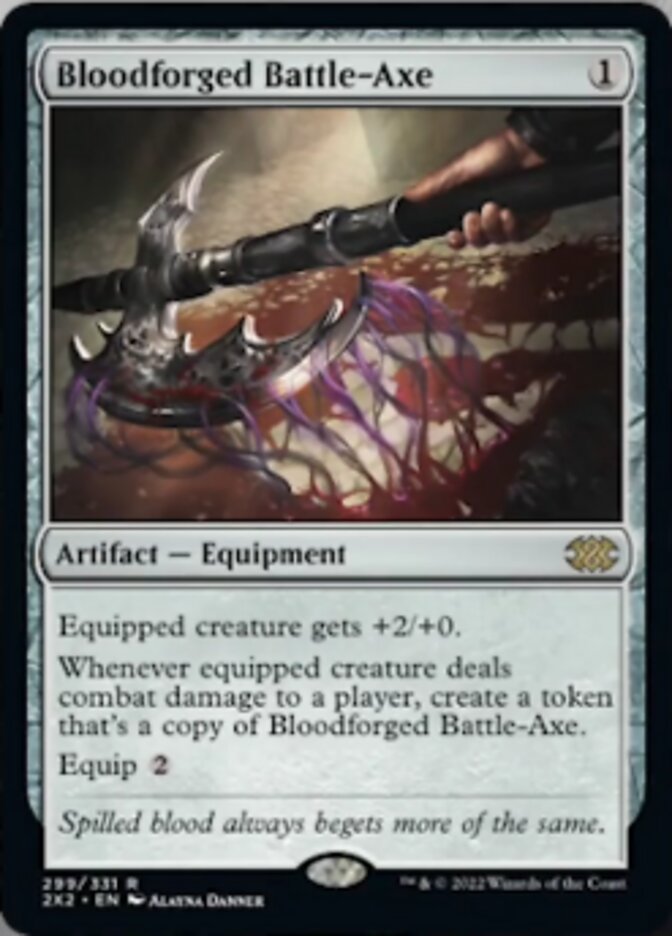 Bloodforged Battle-Axe [Double Masters 2022] | Odin's Place