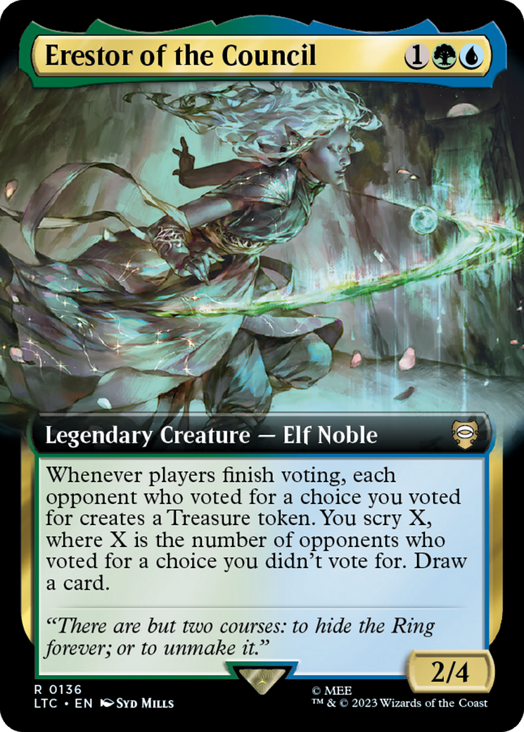 Erestor of the Council (Extended Art) [The Lord of the Rings: Tales of Middle-Earth Commander] | Odin's Place