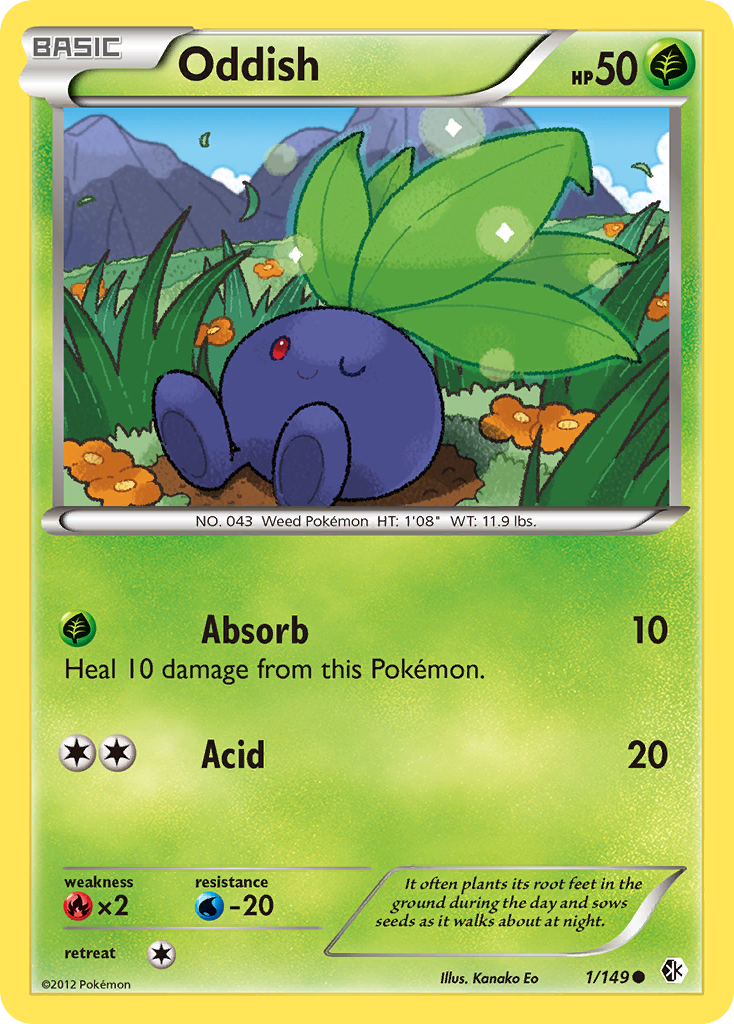 Oddish (1/149) [Black & White: Boundaries Crossed] | Odin's Place