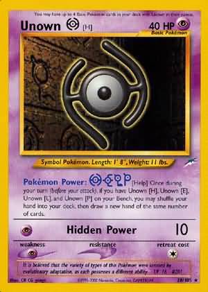 Unown [H] (28/105) [Neo Destiny Unlimited] | Odin's Place