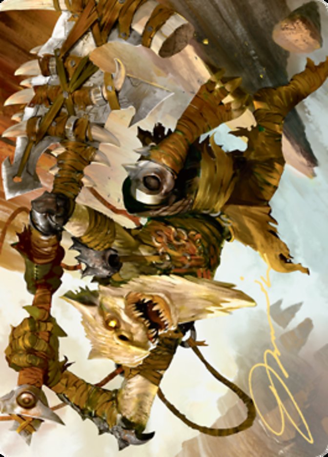 Teeterpeak Ambusher Art Card (Gold-Stamped Signature) [Zendikar Rising Art Series] | Odin's Place