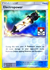 Electropower (172/214) (League Promo) [Sun & Moon: Lost Thunder] | Odin's Place