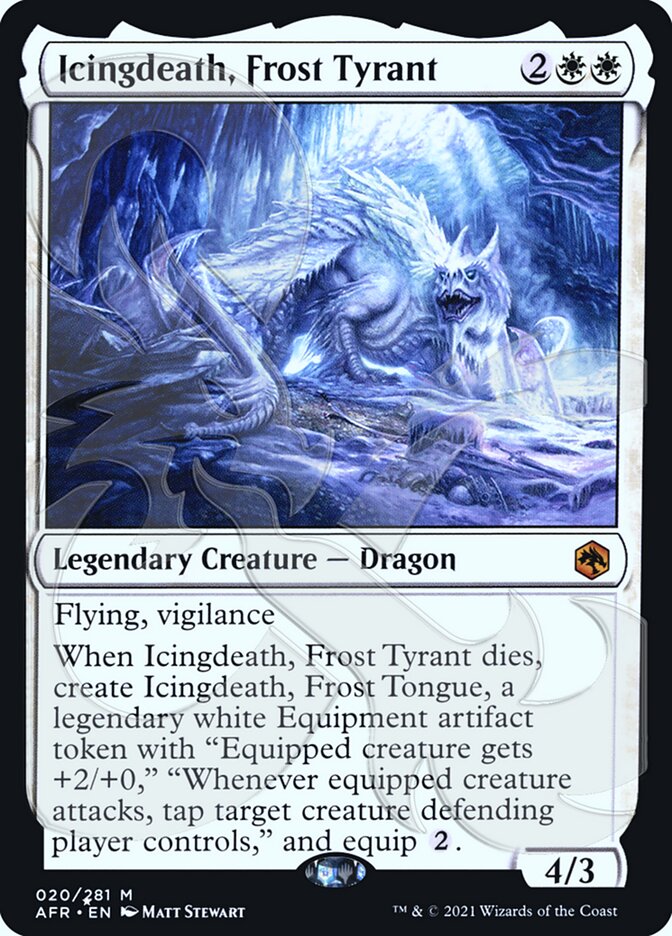 Icingdeath, Frost Tyrant (Ampersand Promo) [Dungeons & Dragons: Adventures in the Forgotten Realms Promos] | Odin's Place