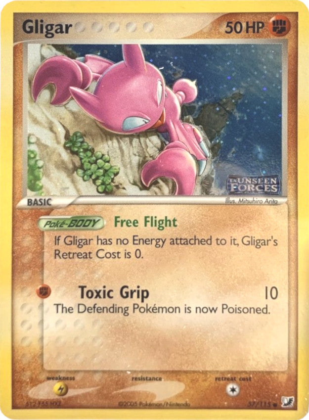 Gligar (57/115) (Stamped) [EX: Unseen Forces] | Odin's Place