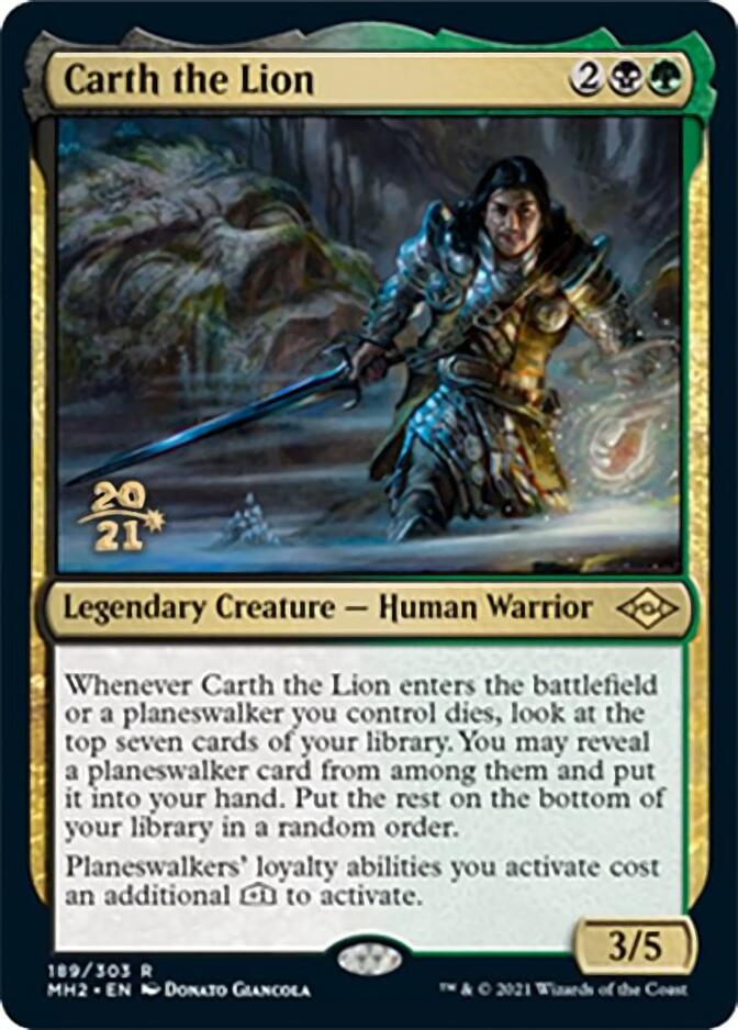 Carth the Lion [Modern Horizons 2 Prerelease Promos] | Odin's Place