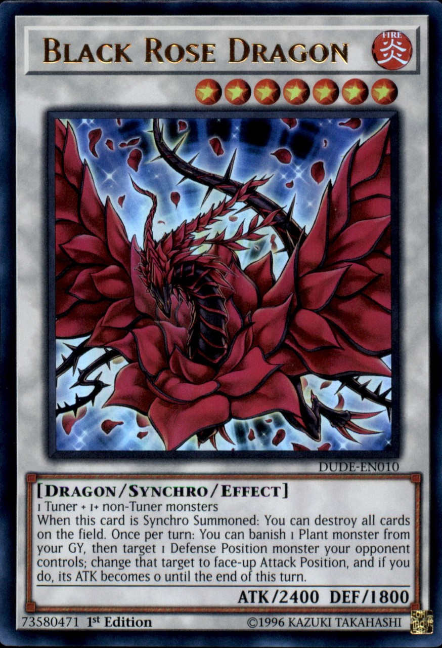 Black Rose Dragon [DUDE-EN010] Ultra Rare | Odin's Place