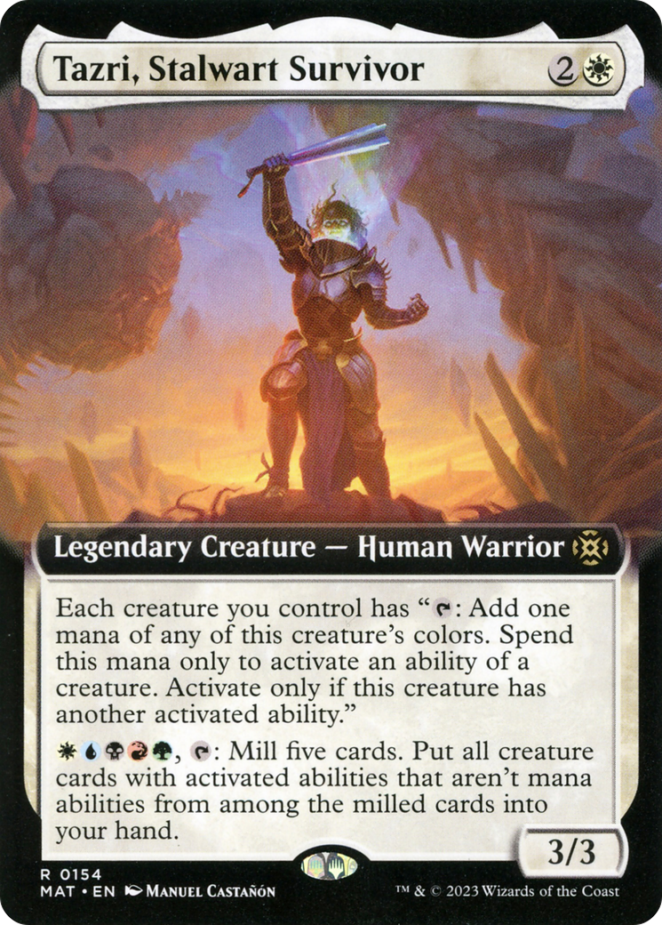 Tazri, Stalwart Survivor (Extended Art) [March of the Machine: The Aftermath] | Odin's Place