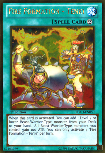 Fire Formation - Tenki [PGLD-EN050] Gold Rare | Odin's Place