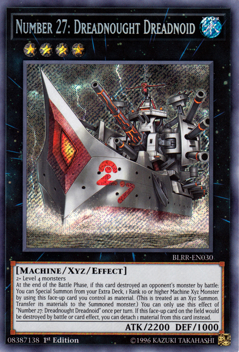 Number 27: Dreadnought Dreadnoid [BLRR-EN030] Secret Rare | Odin's Place