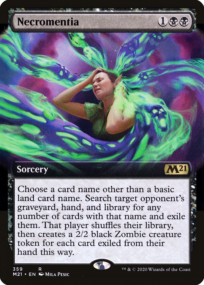 Necromentia (Extended Art) [Core Set 2021] | Odin's Place