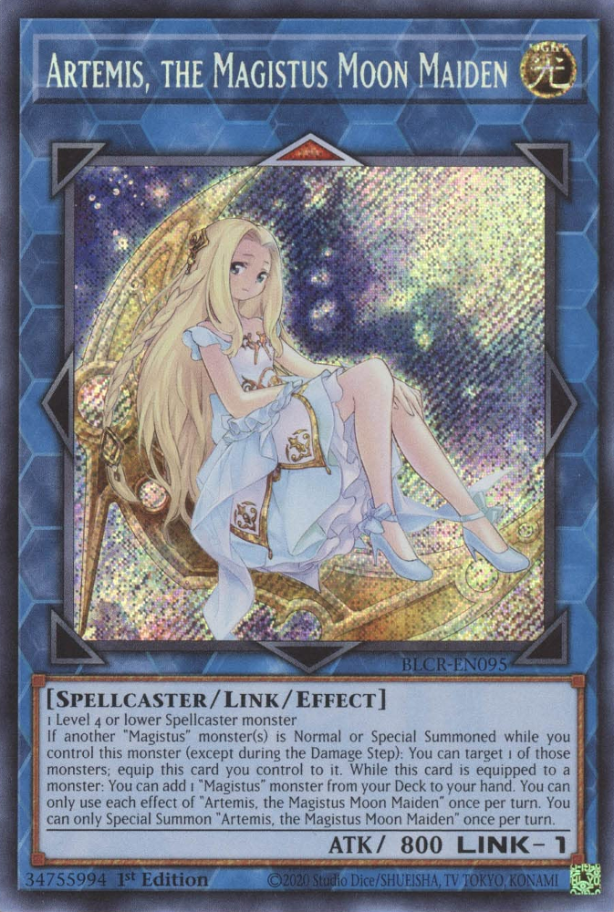 Artemis, the Magistus Moon Maiden [BLCR-EN095] Secret Rare | Odin's Place