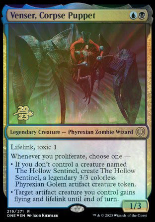 Venser, Corpse Puppet [Phyrexia: All Will Be One Prerelease Promos] | Odin's Place