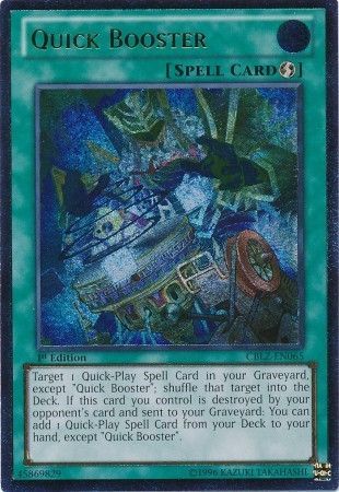 Quick Booster [CBLZ-EN065] Ultimate Rare | Odin's Place