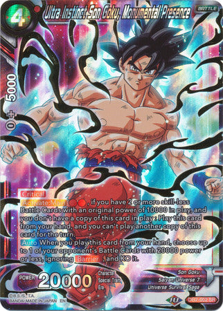 Ultra Instinct Son Goku, Monumental Presence (DB2-002) [Divine Multiverse] | Odin's Place