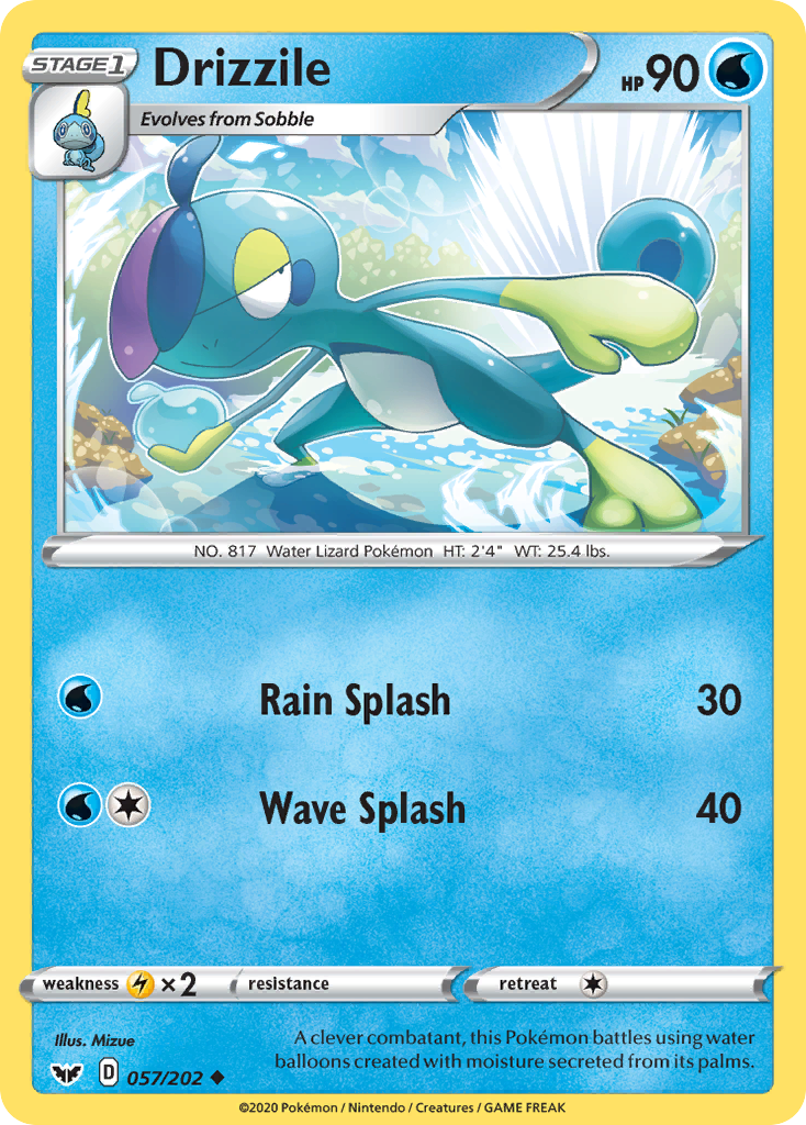 Drizzile (057/202) [Sword & Shield: Base Set] | Odin's Place