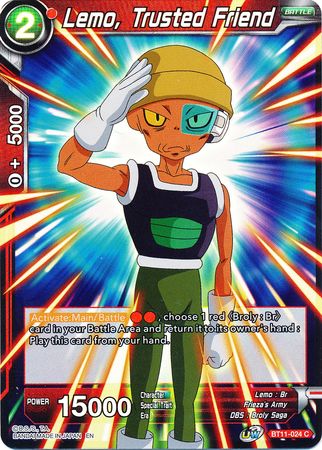 Lemo, Trusted Friend (BT11-024) [Vermilion Bloodline 2nd Edition] | Odin's Place