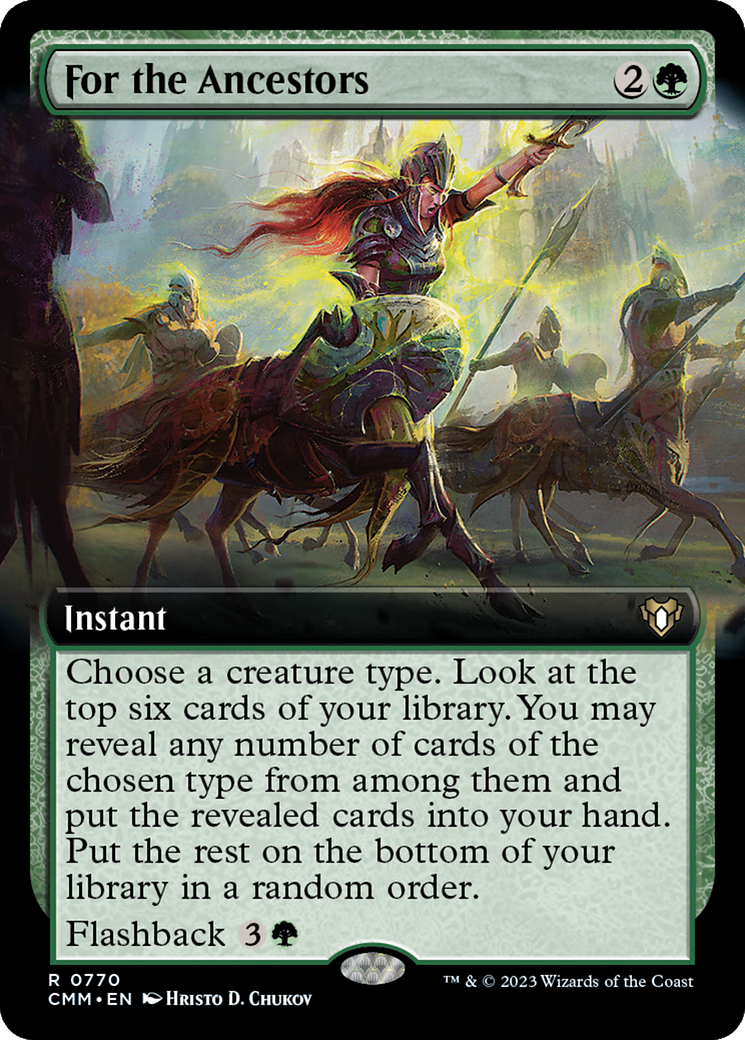 For the Ancestors (Extended Art) [Commander Masters] | Odin's Place