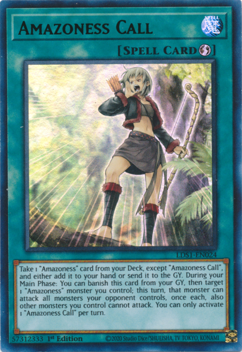 Amazoness Call (Green) [LDS1-EN024] Ultra Rare | Odin's Place