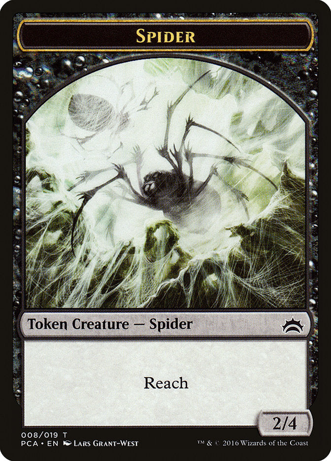 Spider // Saproling Double-Sided Token (8) [Planechase Anthology Tokens] | Odin's Place