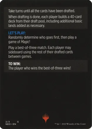 Winchester Draft (Magic Minigame) [Kamigawa: Neon Dynasty Minigame] | Odin's Place