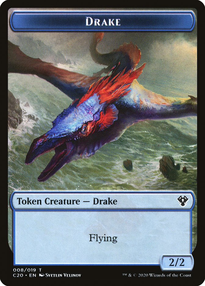 Human Soldier (005) // Drake Double-Sided Token [Commander 2020 Tokens] | Odin's Place