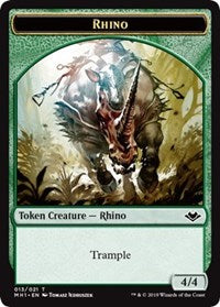 Rhino (013) // Spirit (016) Double-Sided Token [Modern Horizons Tokens] | Odin's Place